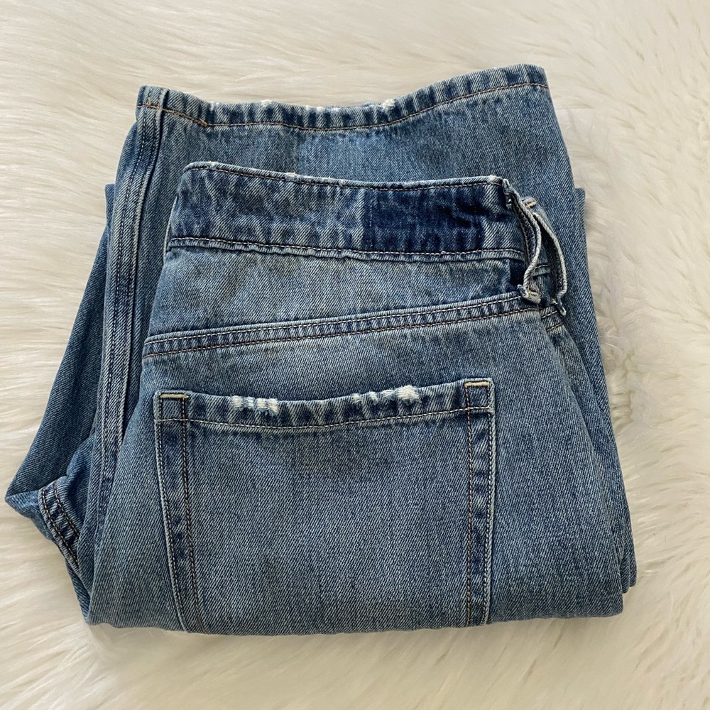 Hollister Low-Rise Baggy Classic Blue Jeans 4S w27 Short